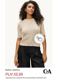 C&A gazetka tydzień 38 Strona 10: Sweter z dzianiny C & A €55,99