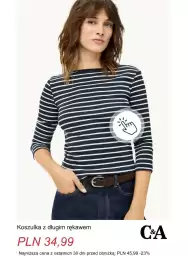 C&A gazetka tydzień 38 Strona 4: Koszulka z długim rękawem C & A €34,99