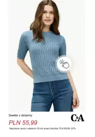 C&A gazetka tydzień 38 Strona 7: Sweter z dzianiny C & A €55,99