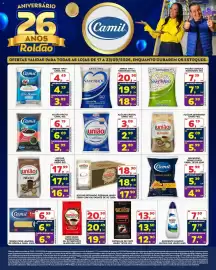 Folheto Roldão semana 38 Página 2: Camil - macarrao grano duro €5,99, Camil - arroz tipo 1 €4,49