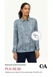 C&A gazetka tydzień 38 Strona 8: Satynowa bluzka koszulowa C & A €69,99