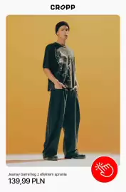 Cropp gazetka tydzień 38 Strona 3: Jeansy barrel leg z efektem sprania Cropp €139,99