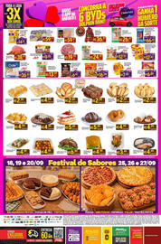 Encarte Muffato Página 8: Frango Assado Temperado Super Muffato €3,49, Hambúrger de Brioche Super Muffato €4,99