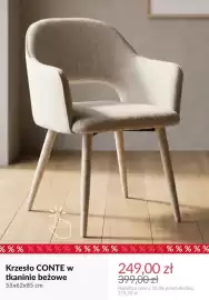 Homla gazetka tydzień 38 Strona 10: Krzesło Conte w tkaninie beżowe 55x62x85 cm €249,00