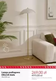 Homla gazetka tydzień 38 Strona 3: Lampa podłogowa Delcia biała 45x150 cm €269,00