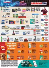 Encarte Bahamas Mix semana 38 Página 4: Cadeira camboinha plastex preta €39,99, Ração para cães quatree gourmet €86,90
