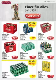 Kastner Flugblatt Seite 23: Edelweiss Weißbier €1,02, Ottakringer Helles Bier €0,79