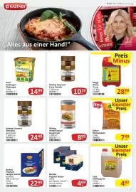 Kastner Flugblatt Seite 25: Saba Tafelessig 5% €4,92, Wiberg Hendl-Knuspri Gewürzsalz €8,99