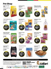 Encarte Comercial Zaffari Página 16: Bola de Futebol Americano €12,90, Alimento Úmido Kelcat €1,99