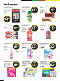 Encarte Comercial Zaffari Página 14: Enxaguante bucal colgate plax €14,99, Creme Dental Colgate €12,39