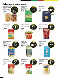 Encarte Comercial Zaffari Página 4: Palmito de Pupunha Zizo €10,99, Queijo Parmesão Président €12,99