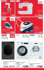 Catalog Selgros Pagină 9: Daewoo aparat de călcat vertical cu aburi DGS1500P/PK €129,00, Singer masina de cusut €599,00