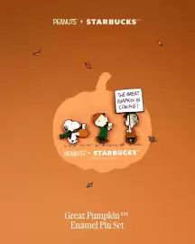 Magazine Starbucks Pagină 6: PEANUTS™ + STARBUCKS B TM/MC THE GREAT PUMPKIN IS COMING! - PEANUTS™+ STARBUCKS ©2026 Peanuts