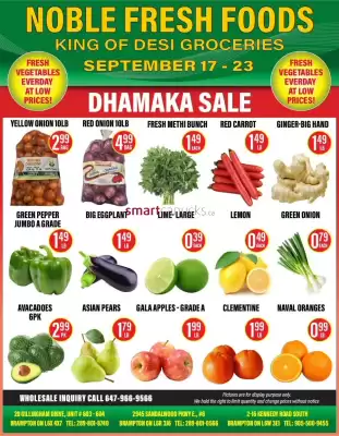 Noble Fresh Foods flyer (valid until 23-09)