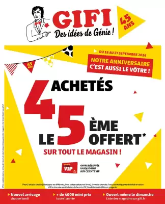 Catalogue GiFi (valable jusqu'au 27-09)