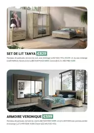 Catalogue Meubles Crack page 22: ARMOIRE VERONIQUE €599,00, SET DE LIT TANYA €829,00
