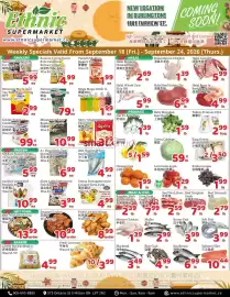 Ethnic Supermarket flyer week 38 Page 1