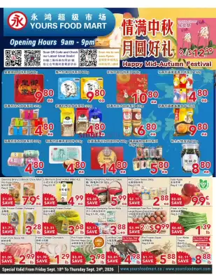 Yours Food Mart flyer