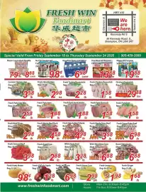 Fresh Win Foodmart flyer week 38 Page 1