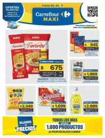 Folleto Carrefour Maxi Página 1: Hellmann's - mayonesa regular doypack €2.495,00, 9 de oro - bizcochos agridulces €1.215,00