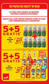 Polomarket gazetka Strona 4: OD PIĄTKU DO SOBOTY 18-19.09 1/2 LITRA PIWA ZAWIERA 25 GRAMÓW CZYSTEGO ALKOHOLU ETYLOWEGO NAWET