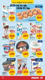 PENNY akciós újság hét 38 Oldal 3: Kinder Pingui €179,00, Sissy vajkrém €499,00