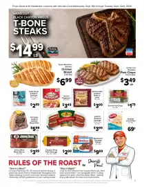 Valu Market weekly ad week 38 Page 2: Center Cut Boneless Pork Chops €3,49, Jimmy Dean Sliced Bacon €3,99