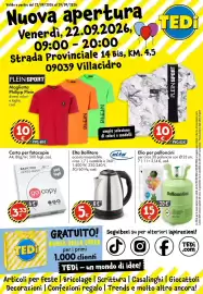 Volantino Tedi settimana 38 Pagina 1: Valido a partire dal 22/09/2026 al 29/09/2026 Nuova apertura Venerdì, 22.09.2026