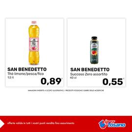 Volantino Iper Tosano settimana 38 Pagina 4: San Benedetto Thè limone/pesca/fico €0,89