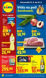 Lidl leták Strana 1: OKURKA SALÁTOVÁ €14,90, PILOS MOZZARELLA CLASSIC LIGHT €9,90