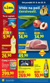 Lidl leták Strana 1: OKURKA SALÁTOVÁ €14,90, PILOS MOZZARELLA CLASSIC LIGHT €9,90