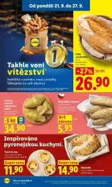 Lidl leták Strana 16: Žitný rohlík s posypem €5,93, Chléb s podmáslím €26,90