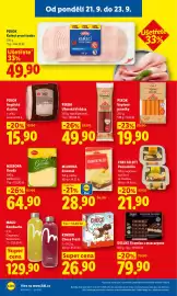Lidl leták Strana 20: PIKOK VEPŘOVÉ PÁREČKY €19,90, PIKOK KUŘECÍ PRSNÍ ŠUNKA €49,90