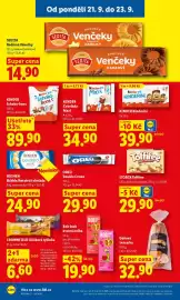 Lidl leták Strana 32: Sedita Rodinné věnečky €14,90, Kinder čokoláda Maxi €34,90