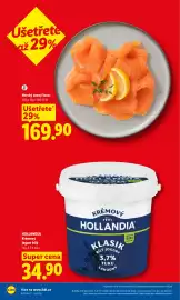 Lidl leták Strana 10: HOLLANDIA Krémový jogurt bílý €34,90, NORSKÝ UZENÝ LOSOS €169,90