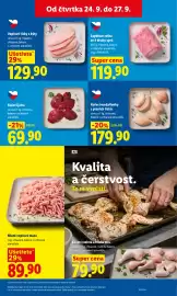 Lidl leták Strana 17: KUŘECÍ MEDAILONKY Z PRSNÍCH ŘÍZKŮ €179,90, Vepřové řízky z kýty €129,90