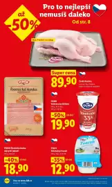 Lidl leták Strana 2: Pikok Řeznická šunka nejvyšší jakosti €18,90, Česká kachna €89,90
