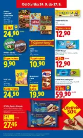 Lidl leták Strana 23: OPAVIA Zlaté Koka/Derby/Esíčka €24,90, ORION Kofila bílá €12,90