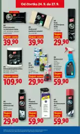 Lidl leták Strana 34: W5 Vůně do auta €29,90, W5 Univerzální silikonový olej €29,90
