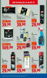 Lidl leták Strana 34: W5 Vůně do auta €29,90, W5 Univerzální silikonový olej €29,90