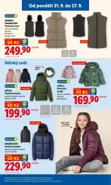 Lidl leták týden 39 Strana 3: ESMARA / ESMARA MEN Prošívaná vesta €249,90, Lupilu PROŠÍVANÁ BUNDA €169,90