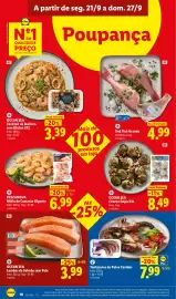Folheto Lidl semana 39 Página 12: Tentáculos de Polvo Cozidos €7,99, Ocean Sea Lombos de Salmão sem Pele €3,99