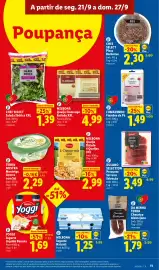 Folheto Lidl semana 39 Página 13: Milbona Queijo Flamengo Fatiado XXL €4,99, Fumadinho Fiambre da Pá €1,49