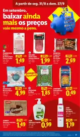 Folheto Lidl semana 39 Página 19: Ocean Sea Maruca Posta €4,99, Fumadinho fiambre da perna extra forno a lenha €1,49