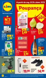 Folheto Lidl semana 39 Página 3: Sidul Açúcar Branco €1,65, Ocean sea lombos de salmão sem pele €3,99