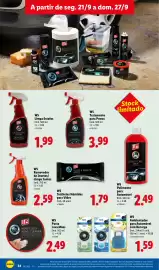 Folheto Lidl semana 39 Página 36: W5 Removedor de Insetos/Limpa Jantes €2,59, W5 limpa estofos €1,99