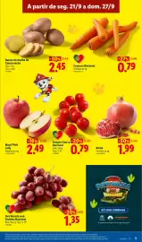 Folheto Lidl semana 39 Página 5: Uva Rosada sem Grainha Nacional €1,35, Batata Vermelha de Conservação €2,45