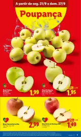 Folheto Lidl semana 39 Página 7: Maçã Gala de Alcobaça IGP €1,49, Maça Gala da Beira Alta €2,99