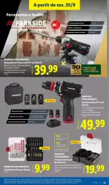 Folheto Lidl | Fim-de-Semana Página 13: Parkside performance conjunto de serras bimetálicas €19,99
