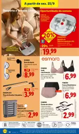 Folheto Lidl | Fim-de-Semana Página 20: SensiPlast Caixa para Comprimidos €2,99, Esmara sutiã com armação €6,99